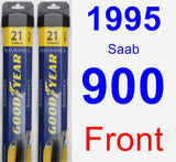 Front Wiper Blade Pack for 1995 Saab 900 - Assurance