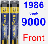 Front Wiper Blade Pack for 1986 Saab 9000 - Assurance
