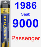Passenger Wiper Blade for 1986 Saab 9000 - Assurance