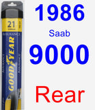 Rear Wiper Blade for 1986 Saab 9000 - Assurance