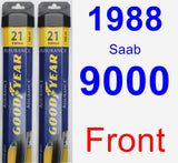 Front Wiper Blade Pack for 1988 Saab 9000 - Assurance