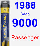Passenger Wiper Blade for 1988 Saab 9000 - Assurance