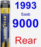 Rear Wiper Blade for 1993 Saab 9000 - Assurance