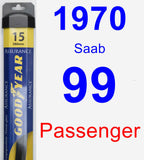 Passenger Wiper Blade for 1970 Saab 99 - Assurance