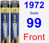 Front Wiper Blade Pack for 1972 Saab 99 - Assurance