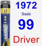 Driver Wiper Blade for 1972 Saab 99 - Assurance
