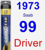 Driver Wiper Blade for 1973 Saab 99 - Assurance