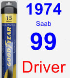 Driver Wiper Blade for 1974 Saab 99 - Assurance
