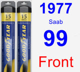 Front Wiper Blade Pack for 1977 Saab 99 - Assurance