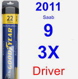 Driver Wiper Blade for 2011 Saab 9-3X - Assurance