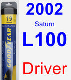 Driver Wiper Blade for 2002 Saturn L100 - Assurance