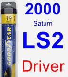 Driver Wiper Blade for 2000 Saturn LS2 - Assurance