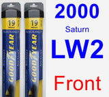 Front Wiper Blade Pack for 2000 Saturn LW2 - Assurance