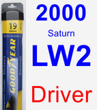 Driver Wiper Blade for 2000 Saturn LW2 - Assurance