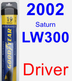 Driver Wiper Blade for 2002 Saturn LW300 - Assurance