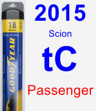 Passenger Wiper Blade for 2015 Scion tC - Assurance