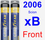 Front Wiper Blade Pack for 2006 Scion xB - Assurance