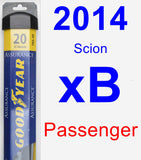 Passenger Wiper Blade for 2014 Scion xB - Assurance