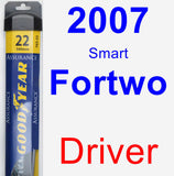 Driver Wiper Blade for 2007 Smart Fortwo - Assurance