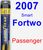 Passenger Wiper Blade for 2007 Smart Fortwo - Assurance