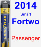 Passenger Wiper Blade for 2014 Smart Fortwo - Assurance