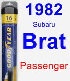 Passenger Wiper Blade for 1982 Subaru Brat - Assurance