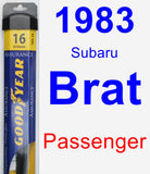 Passenger Wiper Blade for 1983 Subaru Brat - Assurance