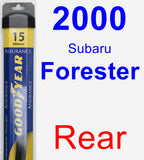 Rear Wiper Blade for 2000 Subaru Forester - Assurance