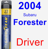 Driver Wiper Blade for 2004 Subaru Forester - Assurance