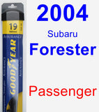 Passenger Wiper Blade for 2004 Subaru Forester - Assurance