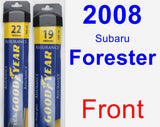 Front Wiper Blade Pack for 2008 Subaru Forester - Assurance