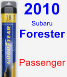 Passenger Wiper Blade for 2010 Subaru Forester - Assurance