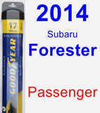 Passenger Wiper Blade for 2014 Subaru Forester - Assurance