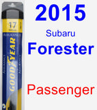 Passenger Wiper Blade for 2015 Subaru Forester - Assurance