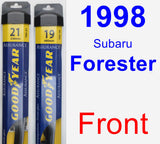 Front Wiper Blade Pack for 1998 Subaru Forester - Assurance