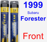 Front Wiper Blade Pack for 1999 Subaru Forester - Assurance