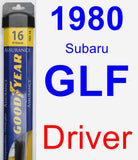 Driver Wiper Blade for 1980 Subaru GLF - Assurance