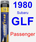 Passenger Wiper Blade for 1980 Subaru GLF - Assurance