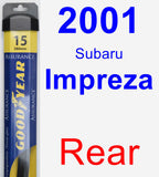 Rear Wiper Blade for 2001 Subaru Impreza - Assurance