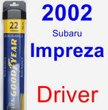 Driver Wiper Blade for 2002 Subaru Impreza - Assurance