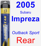 Rear Wiper Blade for 2005 Subaru Impreza - Assurance