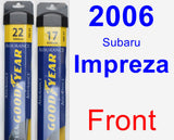 Front Wiper Blade Pack for 2006 Subaru Impreza - Assurance