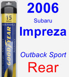 Rear Wiper Blade for 2006 Subaru Impreza - Assurance