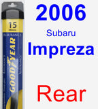 Rear Wiper Blade for 2006 Subaru Impreza - Assurance