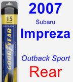 Rear Wiper Blade for 2007 Subaru Impreza - Assurance