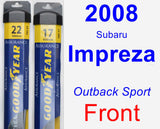 Front Wiper Blade Pack for 2008 Subaru Impreza - Assurance