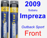 Front Wiper Blade Pack for 2009 Subaru Impreza - Assurance