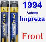 Front Wiper Blade Pack for 1994 Subaru Impreza - Assurance