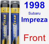 Front Wiper Blade Pack for 1998 Subaru Impreza - Assurance