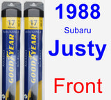 Front Wiper Blade Pack for 1988 Subaru Justy - Assurance